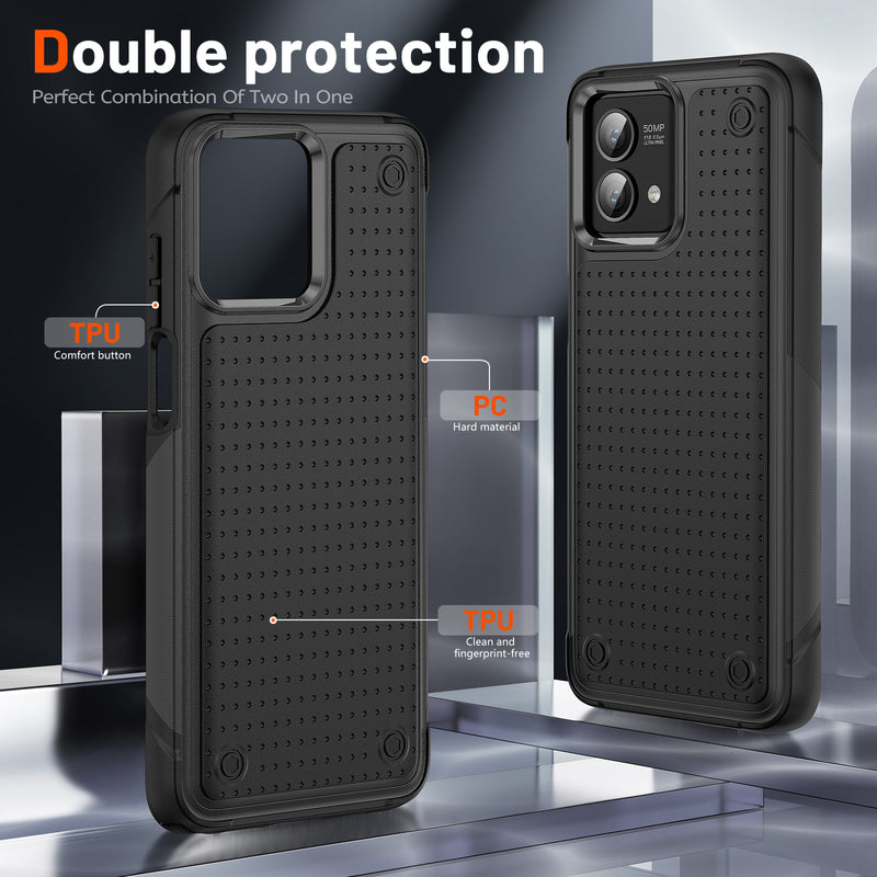 TJS "Prevail" Hybrid Phone Case for Motorola G Stylus 5G 2023