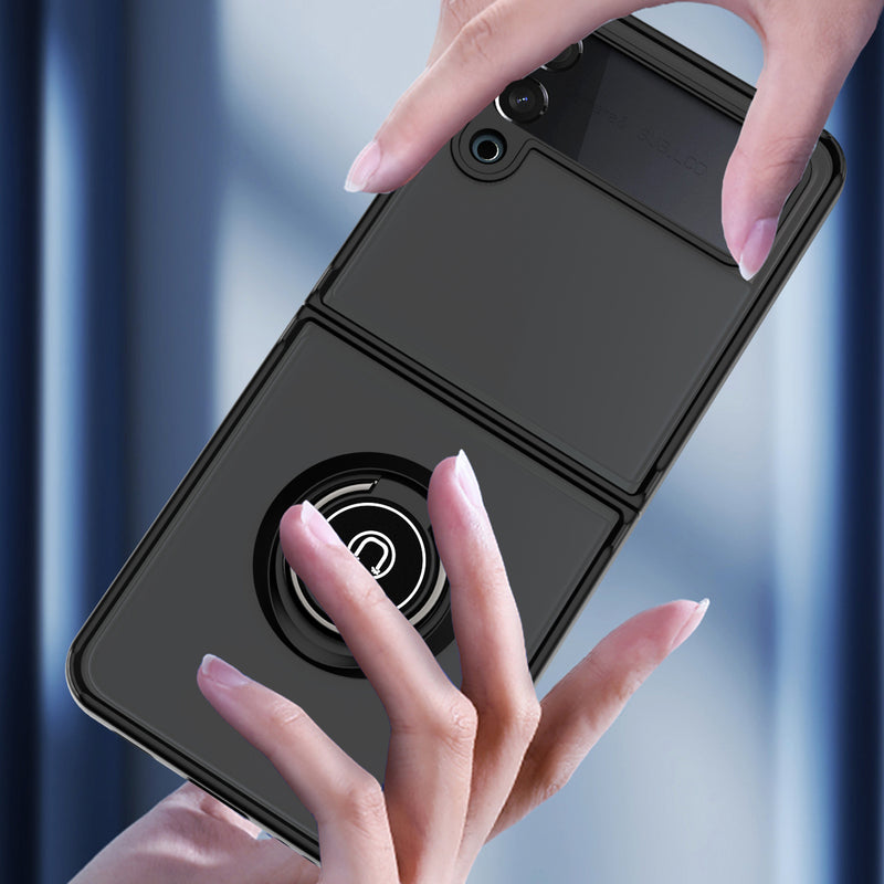 TJS "Define" Ring Kickstand Phone Case for Samsung Galaxy Z Filp 3