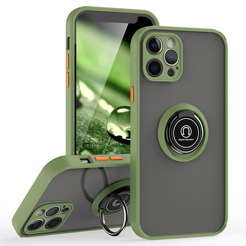 TJS "Define" Ring Kickstand Phone Case for iPhone 12 Pro Max