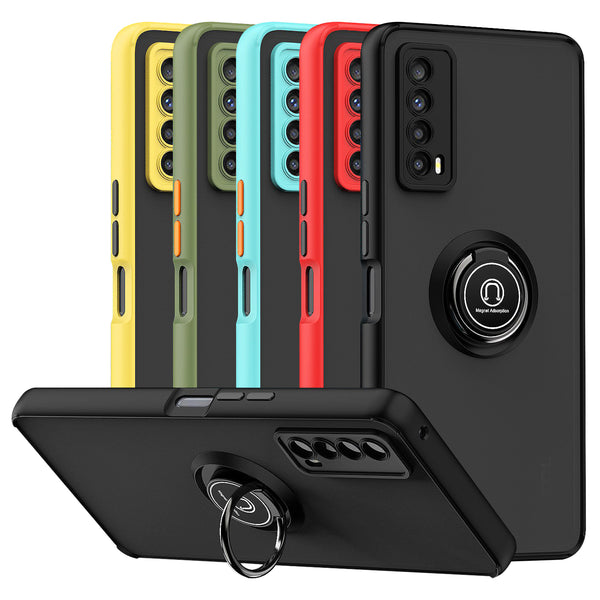 TJS "Define" Ring Kickstand Phone Case for TCL Stylus 5G