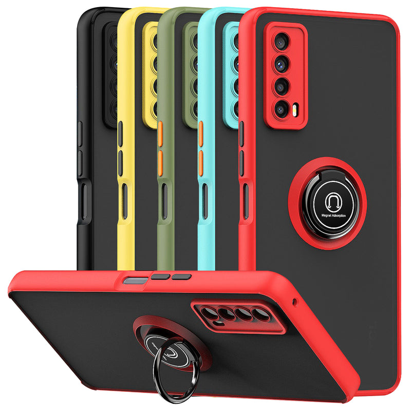 TJS "Define" Ring Kickstand Phone Case for TCL Stylus 5G
