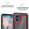 TJS "Reveal" Hybrid Phone Case for Motorola G 5G 2023