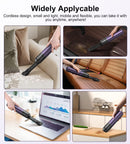 EQUIPD Mini Handheld Vacuum Cleaner, 16000PA Powerful Suction,USB Charging, Keyboard Cleaner, Cordless Vacuum for Car Home and Office, Purple（P12）