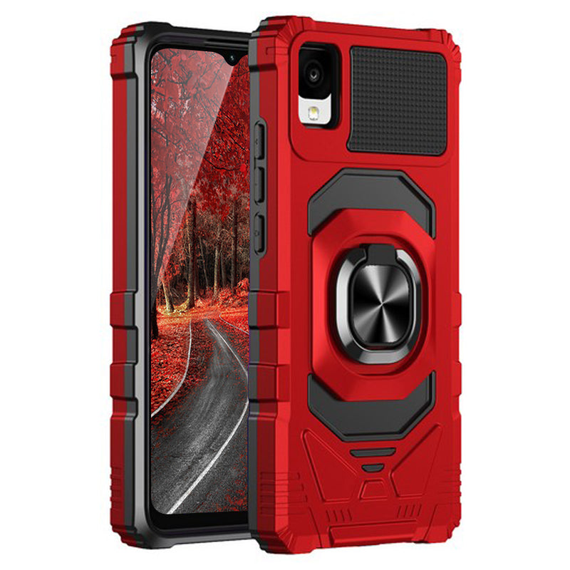 TJS "ArmorMax" Ring Kickstand Phone Case for TCL ION Z