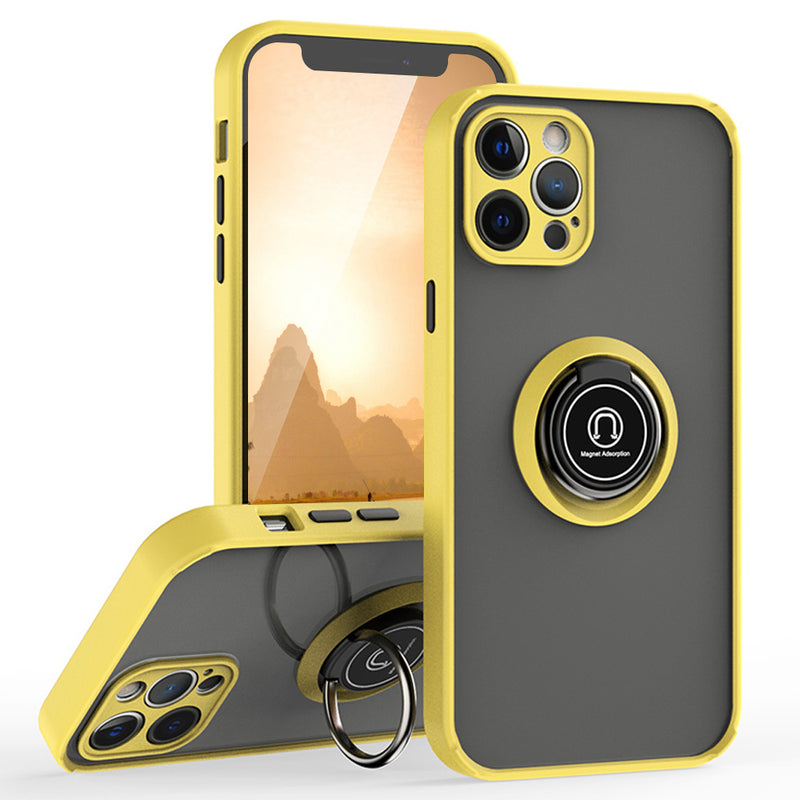 TJS "Define" Ring Kickstand Phone Case for iPhone 12 Pro