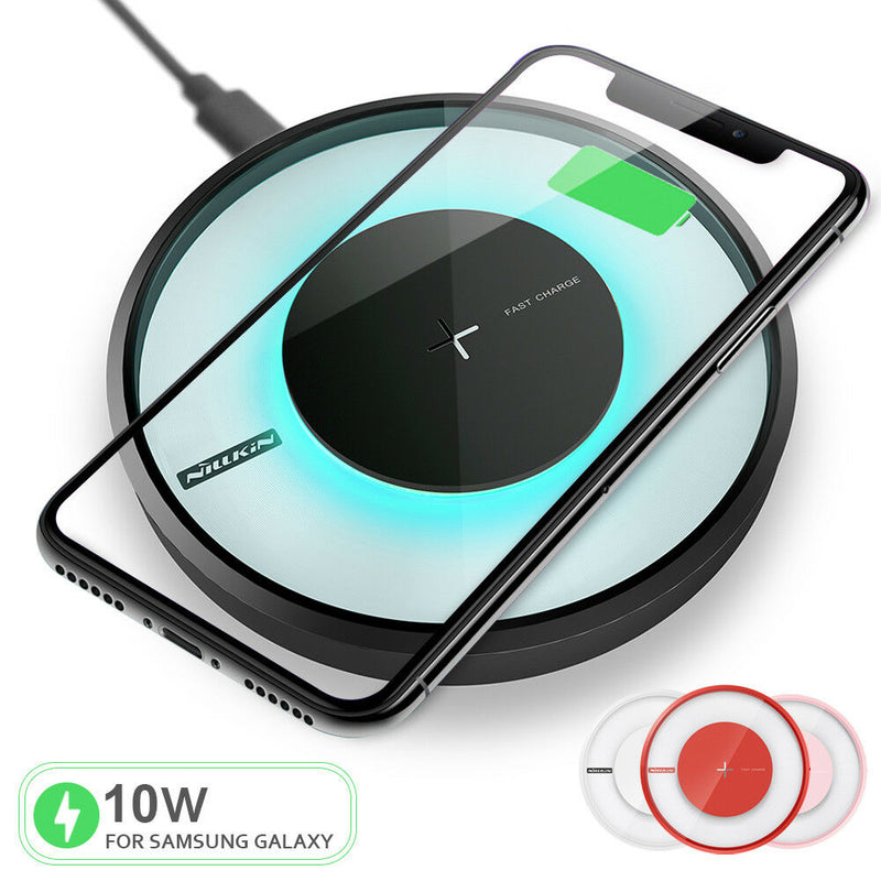 Qi Fast Wireless Charger Charging Pad for iPhone 11/Pro/Max/XS/8/Note 10/S10/+ - InfinityAccessories017