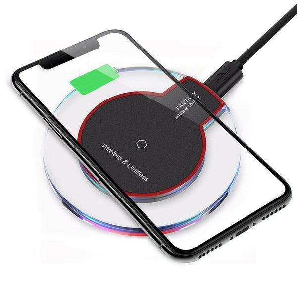 Qi Wireless Charger Charging Pad for iPhone 11/Pro/Max/XS/8/Galaxy Note 10/S10/+ - InfinityAccessories017
