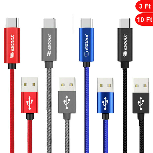 USB C Type-C Cable Braided Fast Charger Sync Charging Cord For Nintendo Switch - InfinityAccessories017