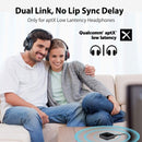 Audikast aptX Low Latency Bluetooth Audio Transmitter for TV PC (Optical Digital Toslink, 3.5mm Aux, RCA, PC USB) 100ft Long Range,Dual Link, No Delay - InfinityAccessories017