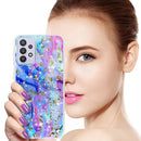 TJS "Minerva" Glitter TPU Phone Case for Samsung Galaxy A32 5G - Colorful Galaxy