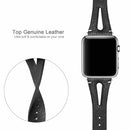 Leather Watch Band Strap Floral Flowers for Apple Watch Series 5/4/3/2/1 - InfinityAccessories017