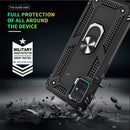 TJS "DuoGuard" Ring Kickstand Phone Case for Samsung Galaxy A51