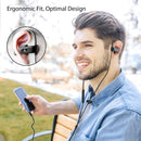 3.5mm Ear Hook Wired Sports Stereo Earphone Over Ear Earbuds Headphones w/Mic - InfinityAccessories017