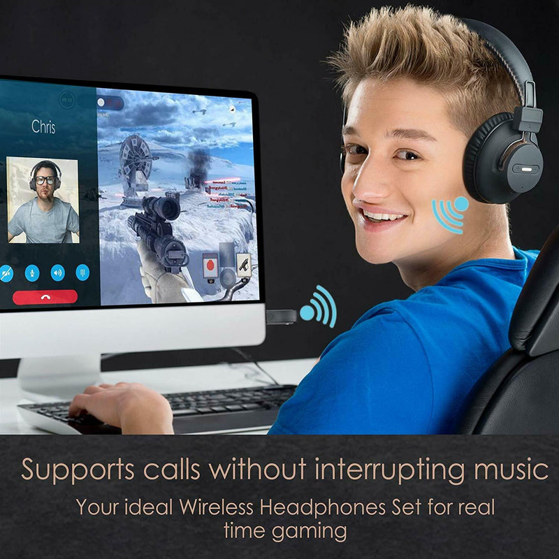 Wireless Bluetooth PS4 Gaming Headphones USB Audio Transmitter Set - InfinityAccessories017