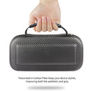 Nintendo Switch Lite Carrying Case Carbon Fiber Portable Pouch Travel Bag - InfinityAccessories017