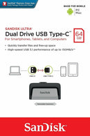 Ultra Dual Dvire OTG Type-C USB 32GB 64GB 128GB SDDDC2 Flash Pen Thumb - InfinityAccessories017