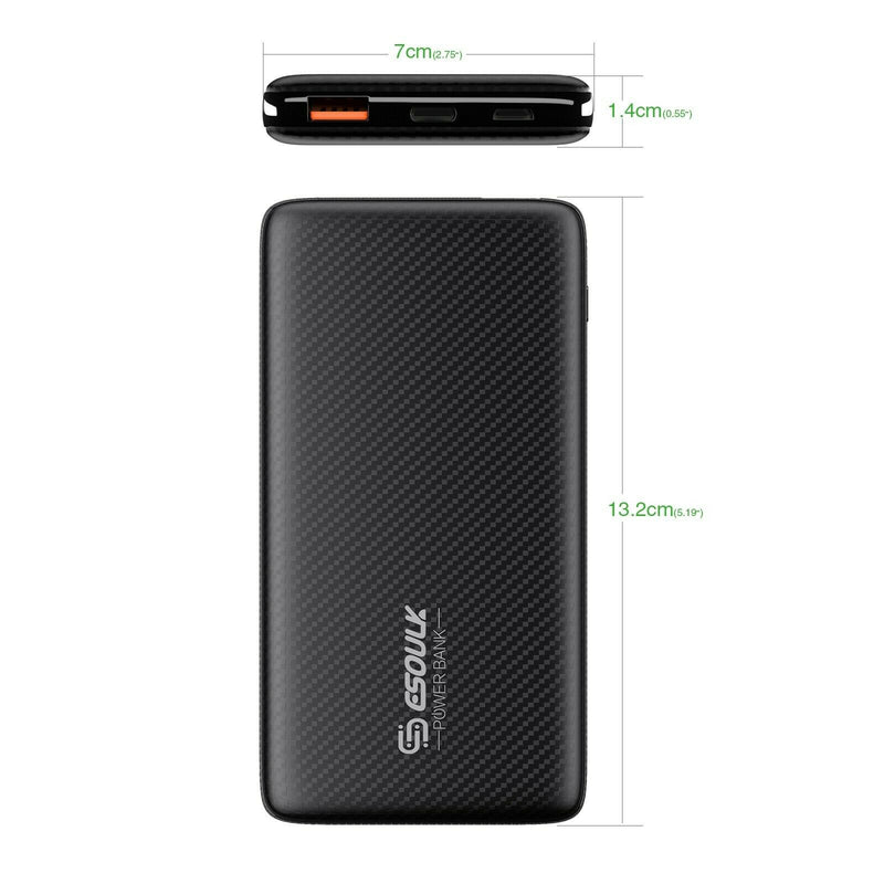 12000mAh Power Bank USB C 36W PD Fast Charge  External Battery for Iphone 11 Pro - InfinityAccessories017