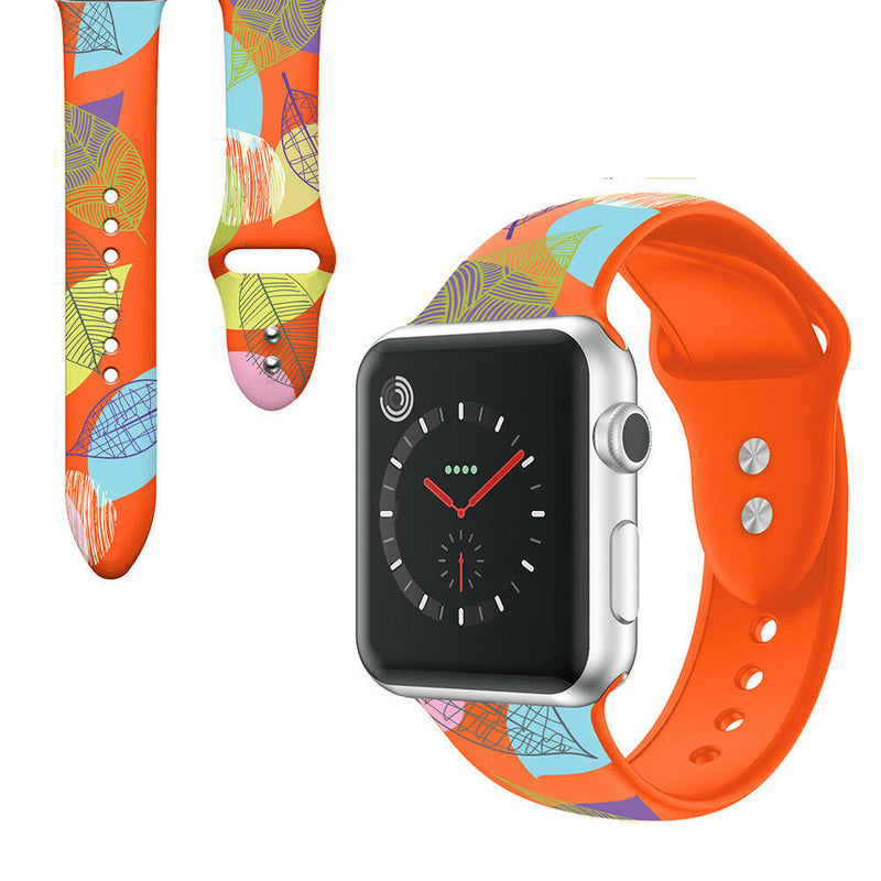 Patterned Silicone Watch Band Strap for Apple Watch Series 5/4/3/2/1 - InfinityAccessories017