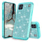 TJS "Sapphire" Hybrid Glitter Phone Case for LG K92 5G