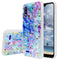 TJS "Minerva" Glitter TPU Phone Case for LG K22, LG K22+, LG K32 - Colorful Galaxy