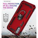 TJS "DuoGuard" Ring Kickstand Phone Case for LG K22, LG K22+, LG K32