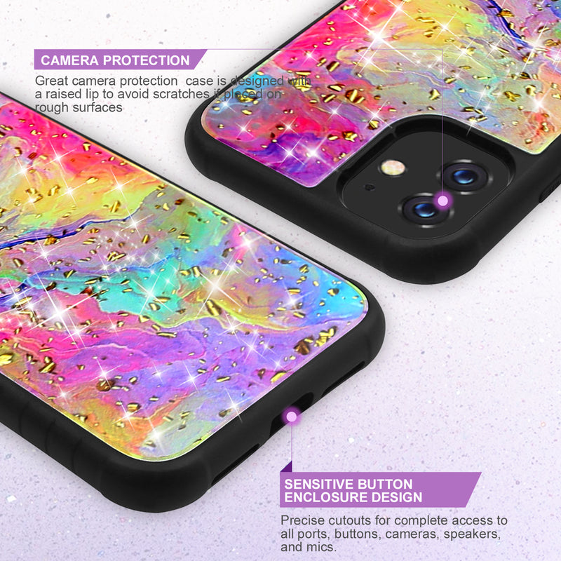 TJS "Minerva" Glitter TPU Phone Case for iPhone 11, iPhone 11 Pro, iPhone 11 Pro Max - InfinityAccessories017