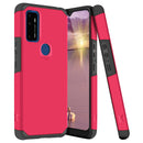 TJS "ArmorLux" Hybrid Phone Case for AT&T Radiant Max 5G / AT&T Fusion 5G / Cricket Dream 5G / Cricket Innovate 5G