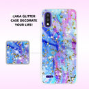 TJS "Minerva" Glitter TPU Phone Case for LG K22, LG K22+, LG K32 - Colorful Galaxy