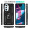 TJS "DuoGuard" Ring Kickstand Phone Case for Motorola Edge30Pro 5G 2022
