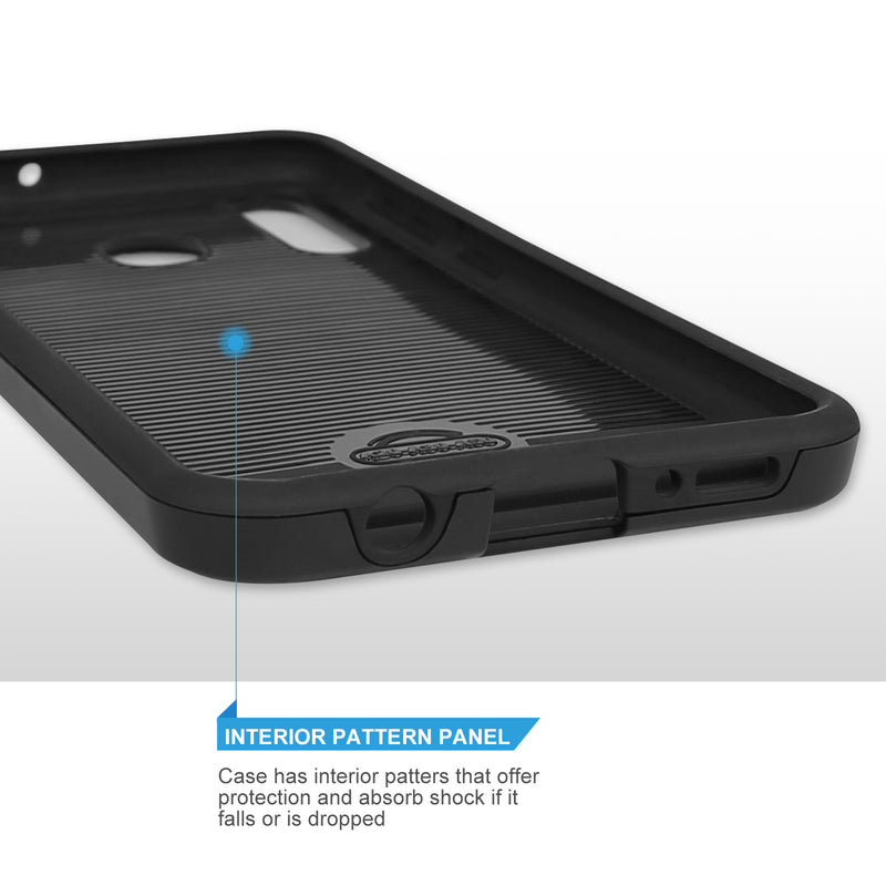 TJS "Legency" Hybrid Phone Case for Galaxy A20, Galaxy A30, Galaxy A50 - InfinityAccessories017