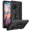 TJS "DuoGuard" Ring Kickstand Phone Case for Samsung Galaxy A02S