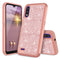 TJS "Sapphire" Hybrid Glitter Phone Case for LG K22, LG K22+, LG K32