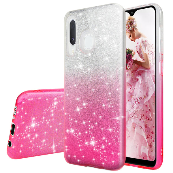 TJS "Venus" Glitter TPU Phone Case for Galaxy A20, Galaxy A30 - InfinityAccessories017