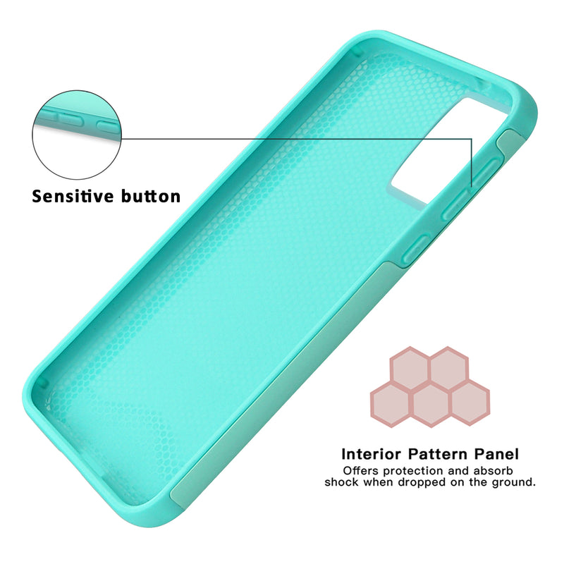 TJS "Sapphire" Hybrid Glitter Phone Case for Samsung Galaxy A32 5G