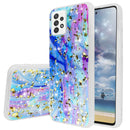 TJS "Minerva" Glitter TPU Phone Case for Samsung Galaxy A52 5G - Colorful Galaxy